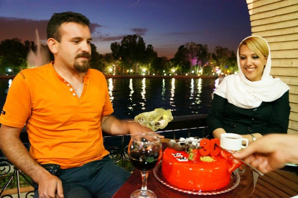 oslava narozenin ve městě Tabríz, Elgoli park, Írán