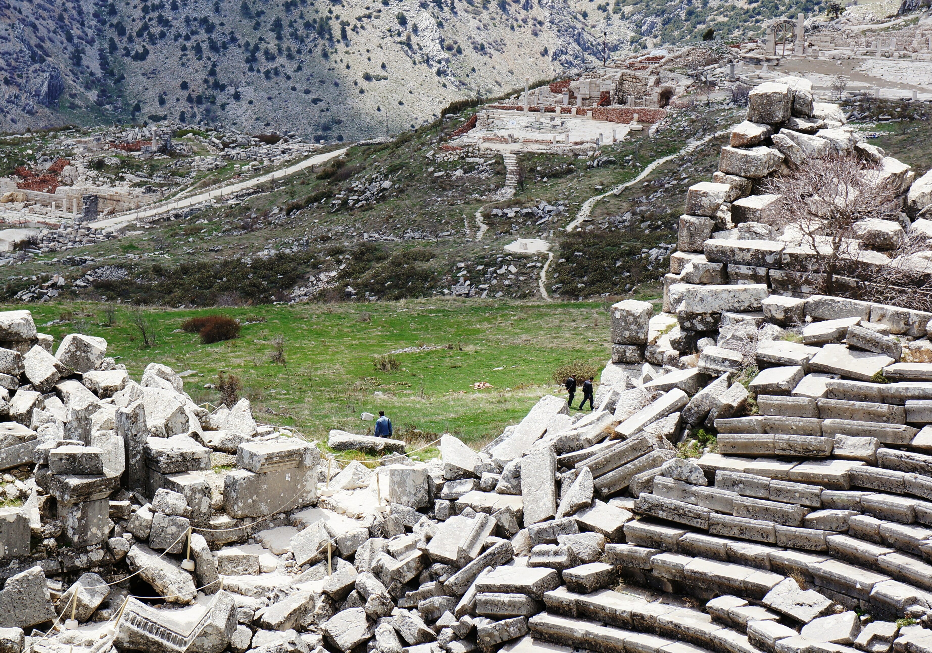 rozvaliny amfiteátru v Sagalassos zapsáno na seznamu UNESCO